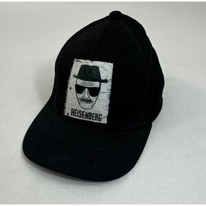 Breaking Bad Heisenberg Baseball Hat Mens 7 5/8 Black Graphic Under Brim Hat
